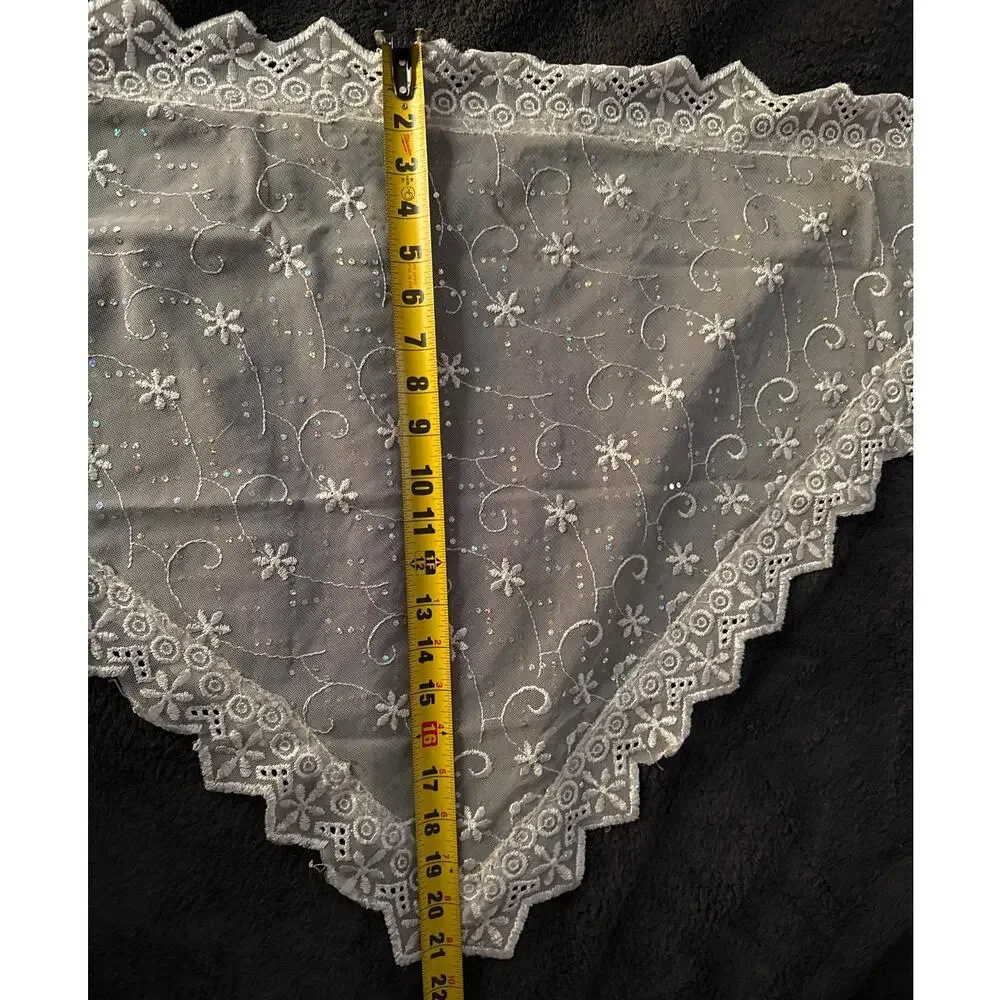 Mantilla Veil Chailna Lace White - Picture 2 of 3
